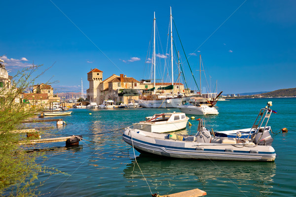 Kastel Gomilica old town on the sea near Split Stock photo © xbrchx