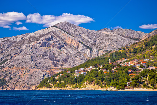 Makarska riviera turquoise coastline view Stock photo © xbrchx