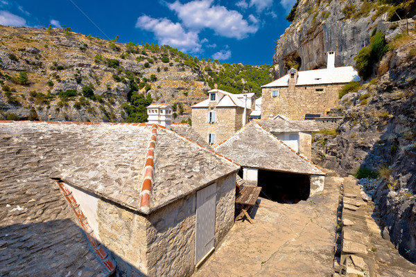 Pustinja Blaca stone desert hermitage Stock photo © xbrchx