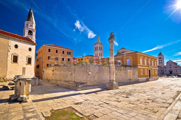 Ancient landmarks of Zadar view Stock photo © xbrchx