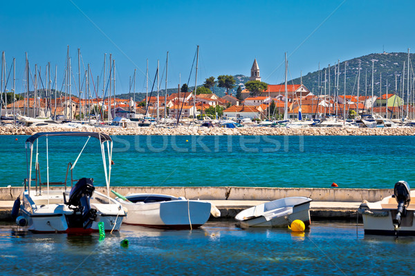 Town of Biograd Na Moru coastline view Stock photo © xbrchx