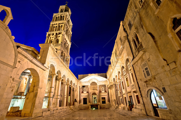 Split historic landmarks evening view Stock photo © xbrchx
