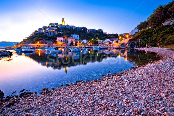 Ville port vue matin lueur île [[stock_photo]] © xbrchx