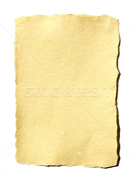 Pergamin arkusza wykonany ręcznie papieru tekstury tle Zdjęcia stock © Ximinez