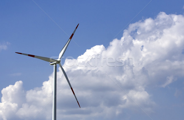 Windturbine witte groot hemel industrie Stockfoto © Ximinez