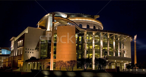 Foto stock: Teatro · Budapest · Hungría · edificio · luz · noche