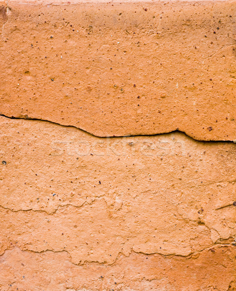 Cegły powierzchnia nierówny starych pomarańczowy tapety Zdjęcia stock © Ximinez