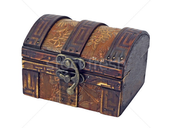 Antique wooden chest Stock photo © Ximinez