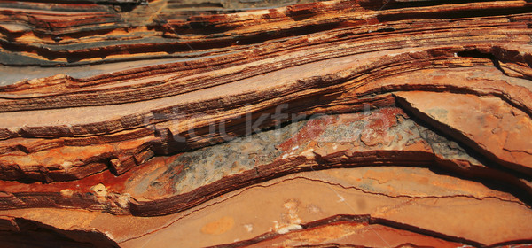 Rojo capas naturales caliza naturaleza Foto stock © Ximinez