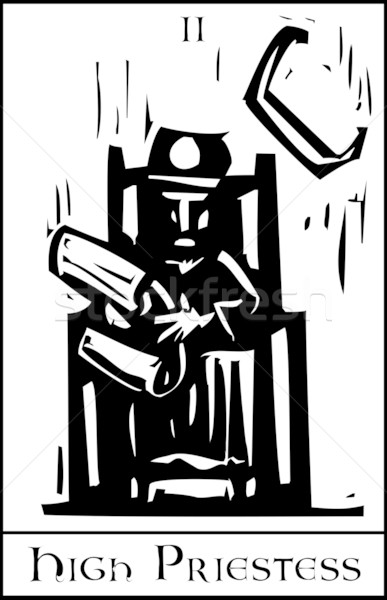 Taroc card expresionist stil imagine Imagine de stoc © xochicalco