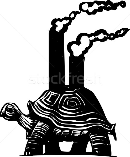 Smokestack Turtle Stock photo © xochicalco