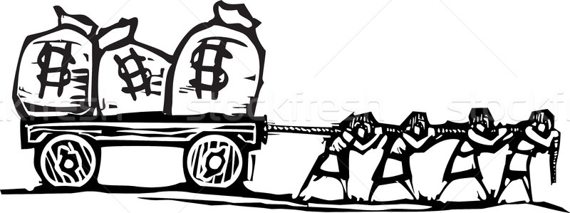 Dragging Money Stock photo © xochicalco