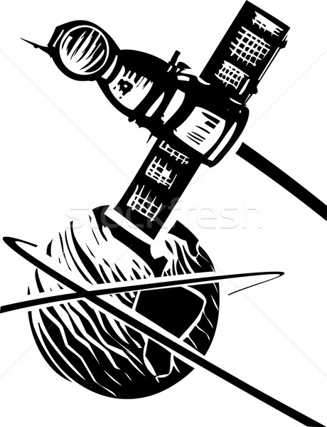 Zemle Cherno Belye Sovetskij Plakat Stil Izobrazhenie Vektornaya Grafika C Xochicalco 3931972 Stockfresh