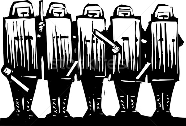 Riot Police Stock photo © xochicalco