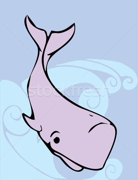 Sperma bálna hullámok mély óceán hát Stock fotó © xochicalco