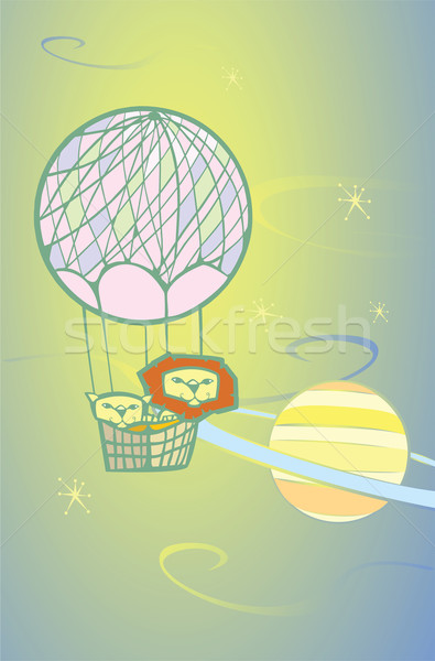Balloon Lions in Space Stock photo © xochicalco