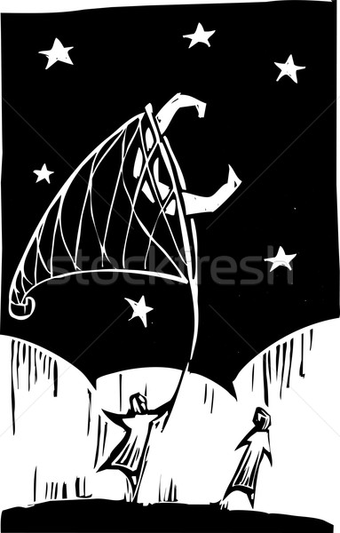 Netting the Moon Stock photo © xochicalco