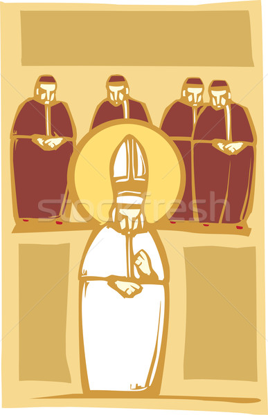 Papież stylu obraz katolicki kościoła Zdjęcia stock © xochicalco