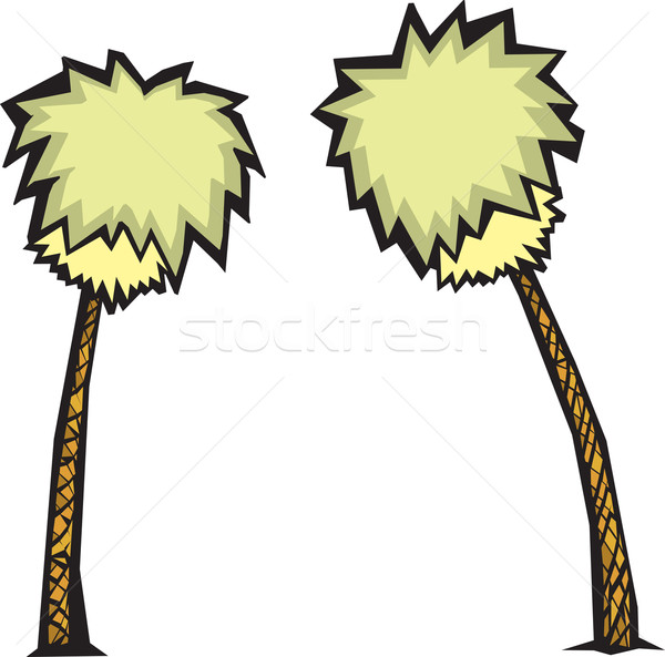 Stockfoto: Palmbomen · woestijn · oase · plant · palmboom · eiland