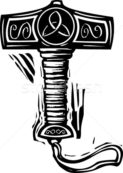 Thor's Hammer Mjolnir Stock photo © xochicalco