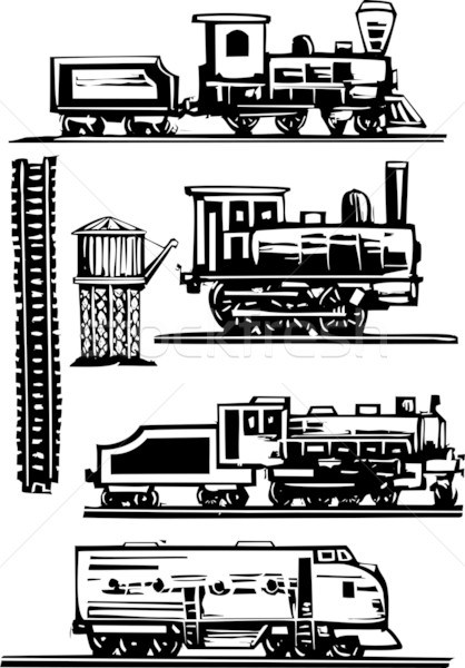 ストックフォト: 列車 · コレクション · スタイル · 鉄道 · 列車