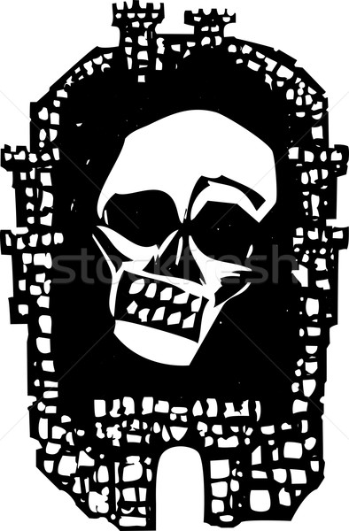 Woodcut Plague City Stock photo © xochicalco
