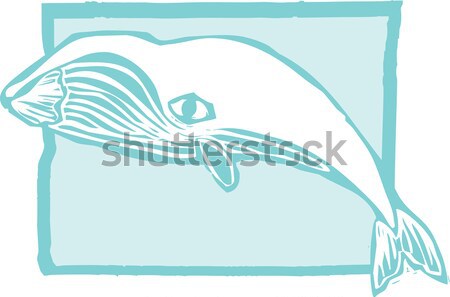 Esperma baleia profundo oceano de volta terreno Foto stock © xochicalco