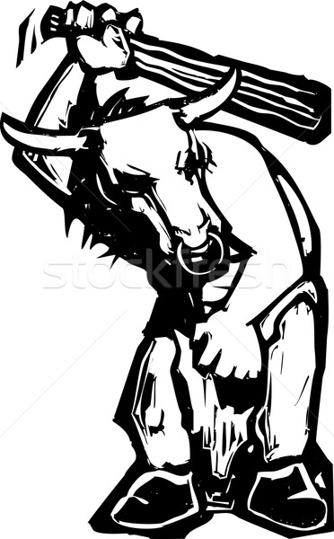 Stylu ekspresjonista obraz grecki krowy Roman Zdjęcia stock © xochicalco