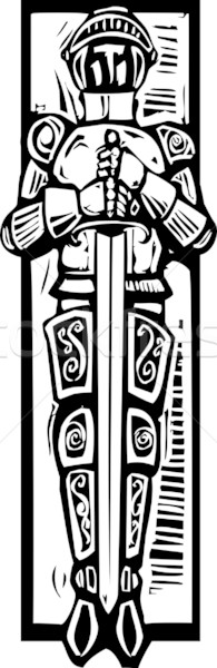 Knight Burial Image Stock photo © xochicalco