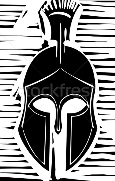 Hoplite Greek Helmet Stock photo © xochicalco
