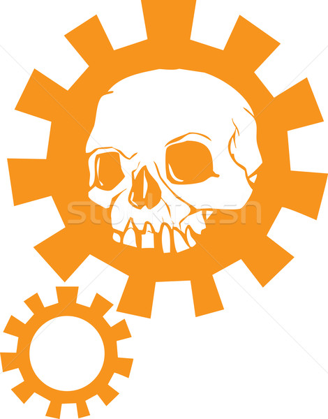 Gear Skull C Stock photo © xochicalco