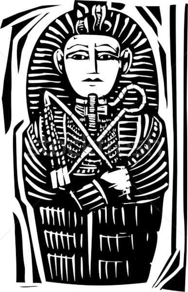 Egípcio sarcófago morto faraó viajar estátua Foto stock © xochicalco