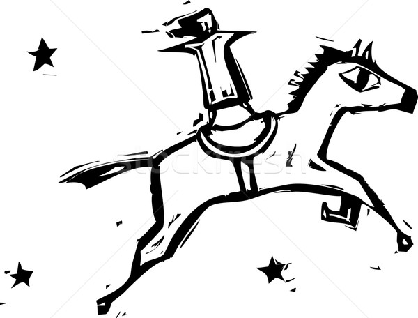Sautant cheval cirque Aller [[stock_photo]] © xochicalco