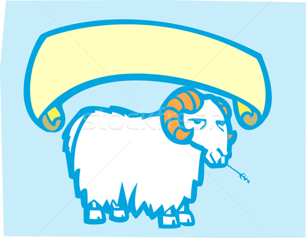 Goat Banner Stock photo © xochicalco