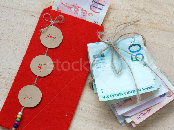 Vietnam Tet, red envelope, lucky money Stock photo © xuanhuongho