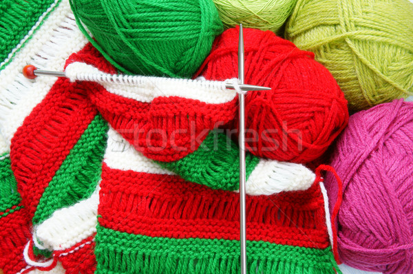 Knit, ball of wool, handmade present Stock photo © xuanhuongho