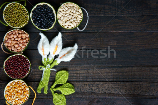 Cereais alimentação saudável fibra proteína grão antioxidante Foto stock © xuanhuongho