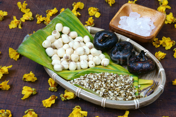 Alimente dulce lotus sămânţă ingrediente fasole Imagine de stoc © xuanhuongho