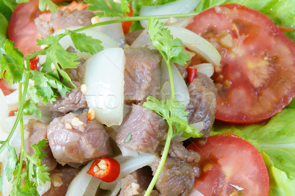 Vietnamese food, bo luc lac, beef Stock photo © xuanhuongho