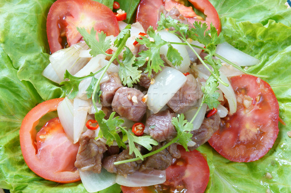 Vietnamese food, bo luc lac, beef Stock photo © xuanhuongho