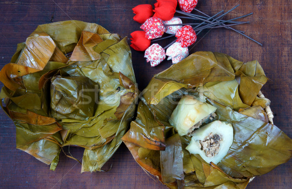 Vietnamese food, banh gio Stock photo © xuanhuongho