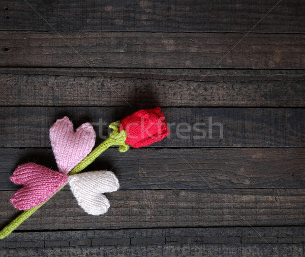 valentine background, heart, Valentines day, gift, handmade Stock photo © xuanhuongho