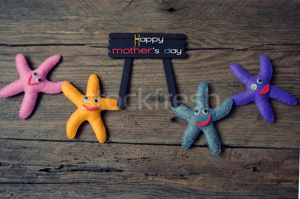 Feliz dia das mães amor mamãe mensagem idéia colorido Foto stock © xuanhuongho
