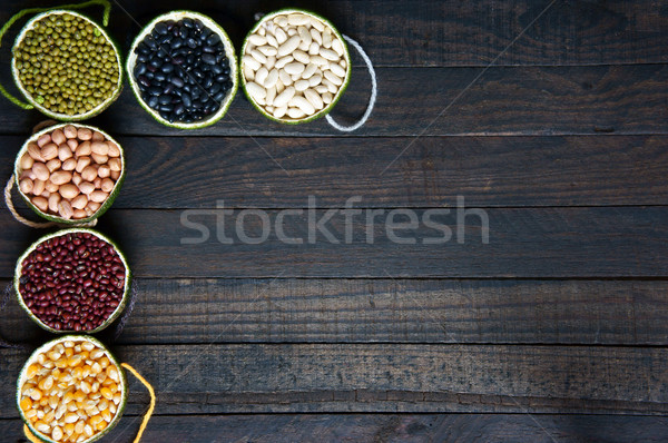 Cereale alimente sanatoase fibra proteina cereale antioxidant Imagine de stoc © xuanhuongho