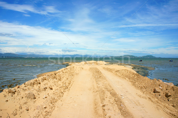 Stock photo: Reclamation project, fill up, construction plan, Vietnam