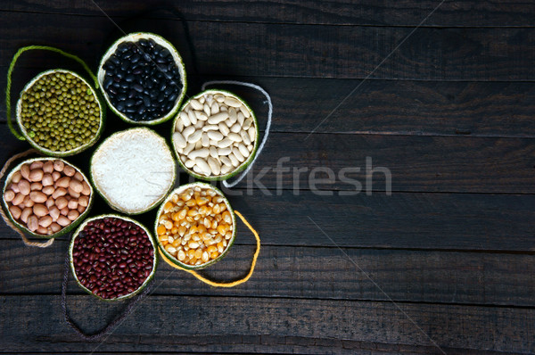 cereals, healthy food, fibre, protein, grain, antioxidant Stock photo © xuanhuongho