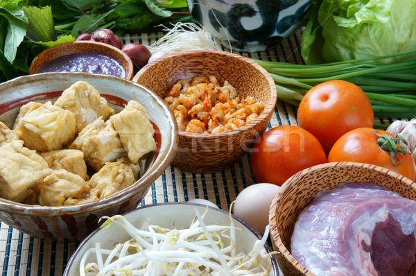 Vietnamese food, bun rieu, bunrieu,Vietnam eating Stock photo © xuanhuongho