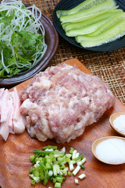 Vietnamese food, meatball Stock photo © xuanhuongho