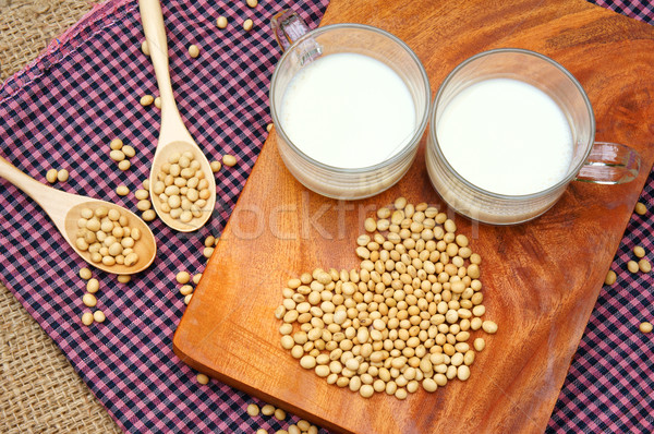 Soybean, soymilk, nutrition beverage Stock photo © xuanhuongho