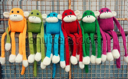 Tricotado macaco símbolo 2016 ano surpreendente Foto stock © xuanhuongho